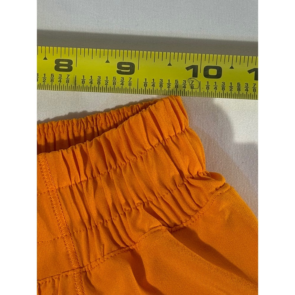 Lululemon Hotty Hot High Rise Lined Shorts Orange Women Size 4 Running Athletic - Picture 5 of 5